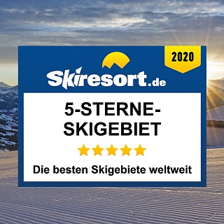 Auszeichnung als 5 Sterne Skigebiet