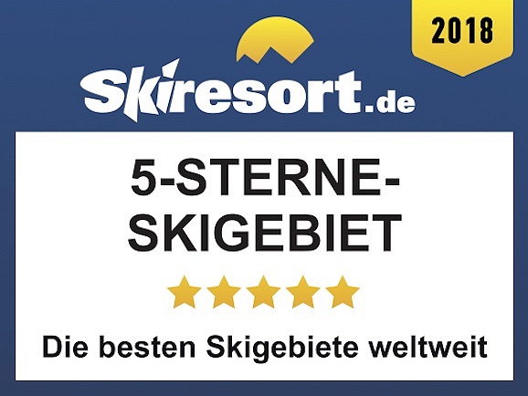 Skiresort Auszeichnung: 5 Sterne Skigebiet 