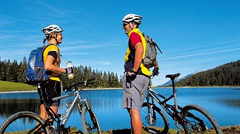 Mountainbiking at the Filzalmsee